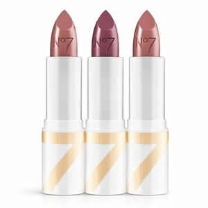 No7 Age Defying Lipstick Bundle (3) Rose Mist Sugar Plum Ginger Rose NEW